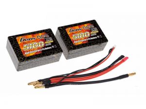 5100mAh 7.4V 25C HardCase Saddle Gens Ace