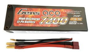 7200mAh 7.4V 70C HardCase Gens Ace