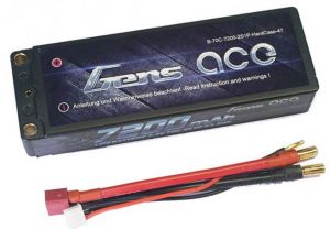 7200mAh 7.4V 70C HardCase Gens Ace (EFRA & BRCA approved)